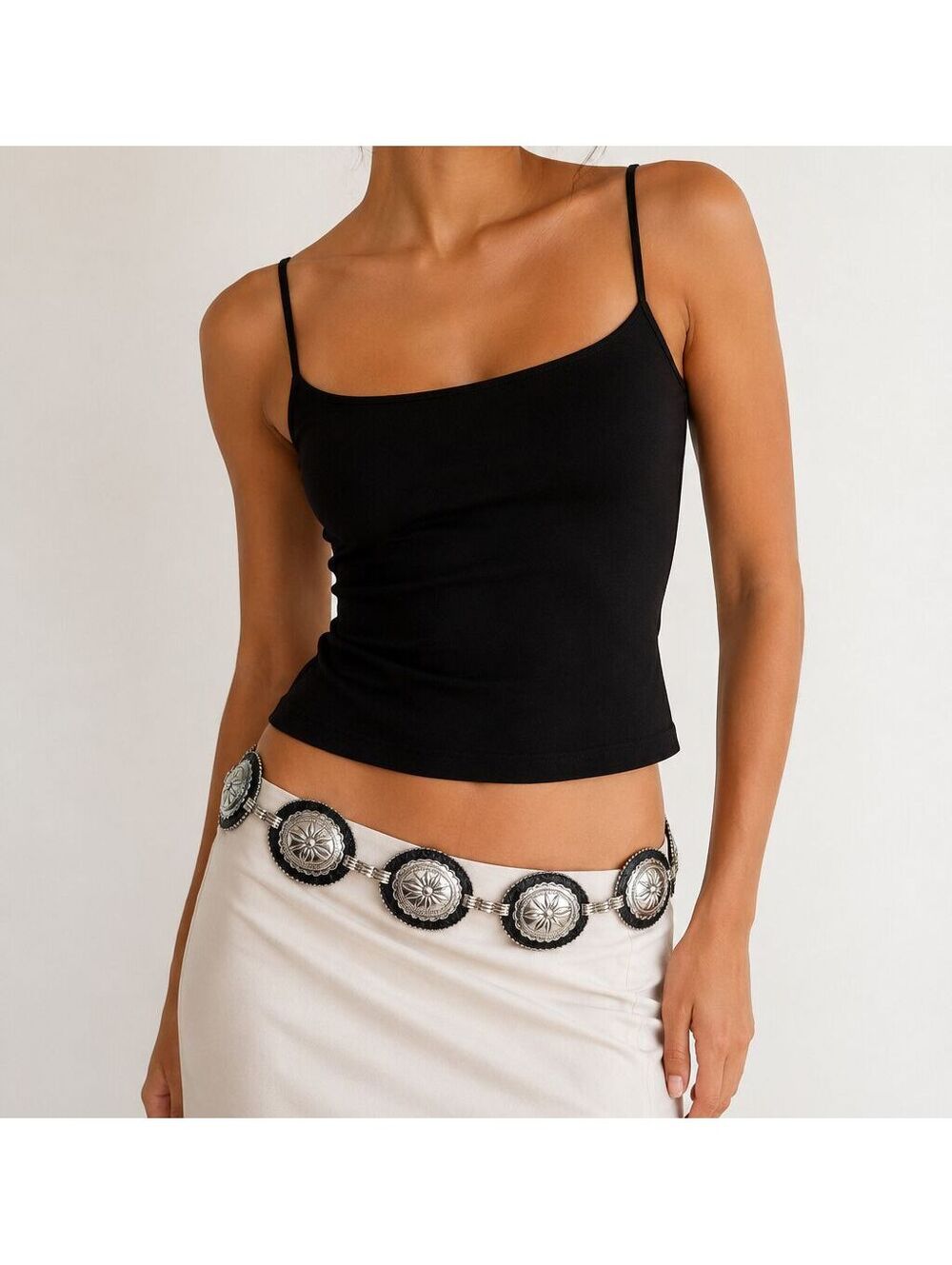 Vintage Ginger Propper For Two Blondes Western Concho Belt Adjustable 39" - 46"